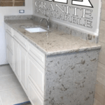 grey-quartz-vanity-stacked-waterfall-countertops
